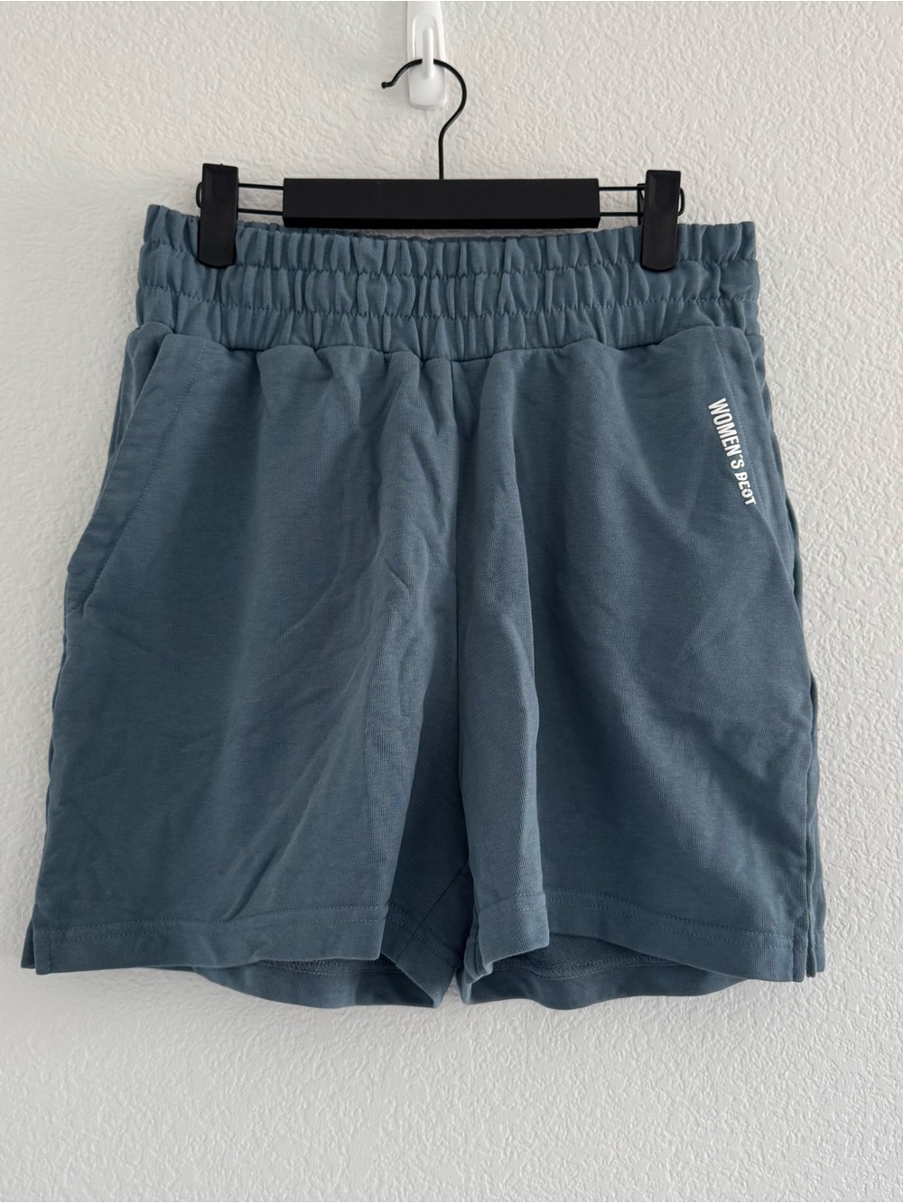 Women's Athletic Elastic-Waist Blue Shorts - Women's Best
